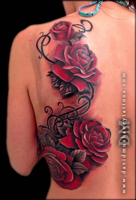 Tattoos - Red Roses - 87606